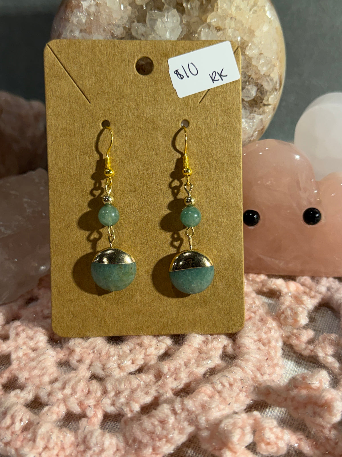 Green Aventurine dangle earrings