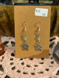 Blue Topaz & Aquamarine butterfly earrings