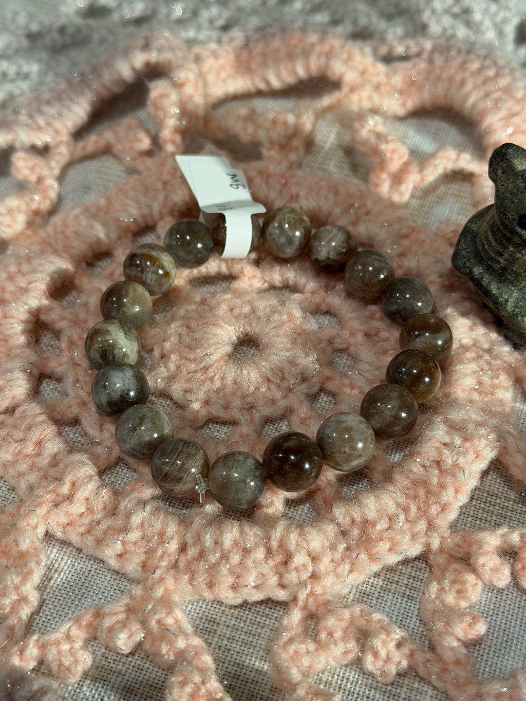 Chocolate Sunstone 6 inch stretchy bracelet