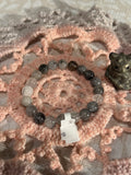 Rutilated Quartz 7 inch stretchy bracelet