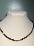 Pietersite & Red Tiger's Eye beaded necklace