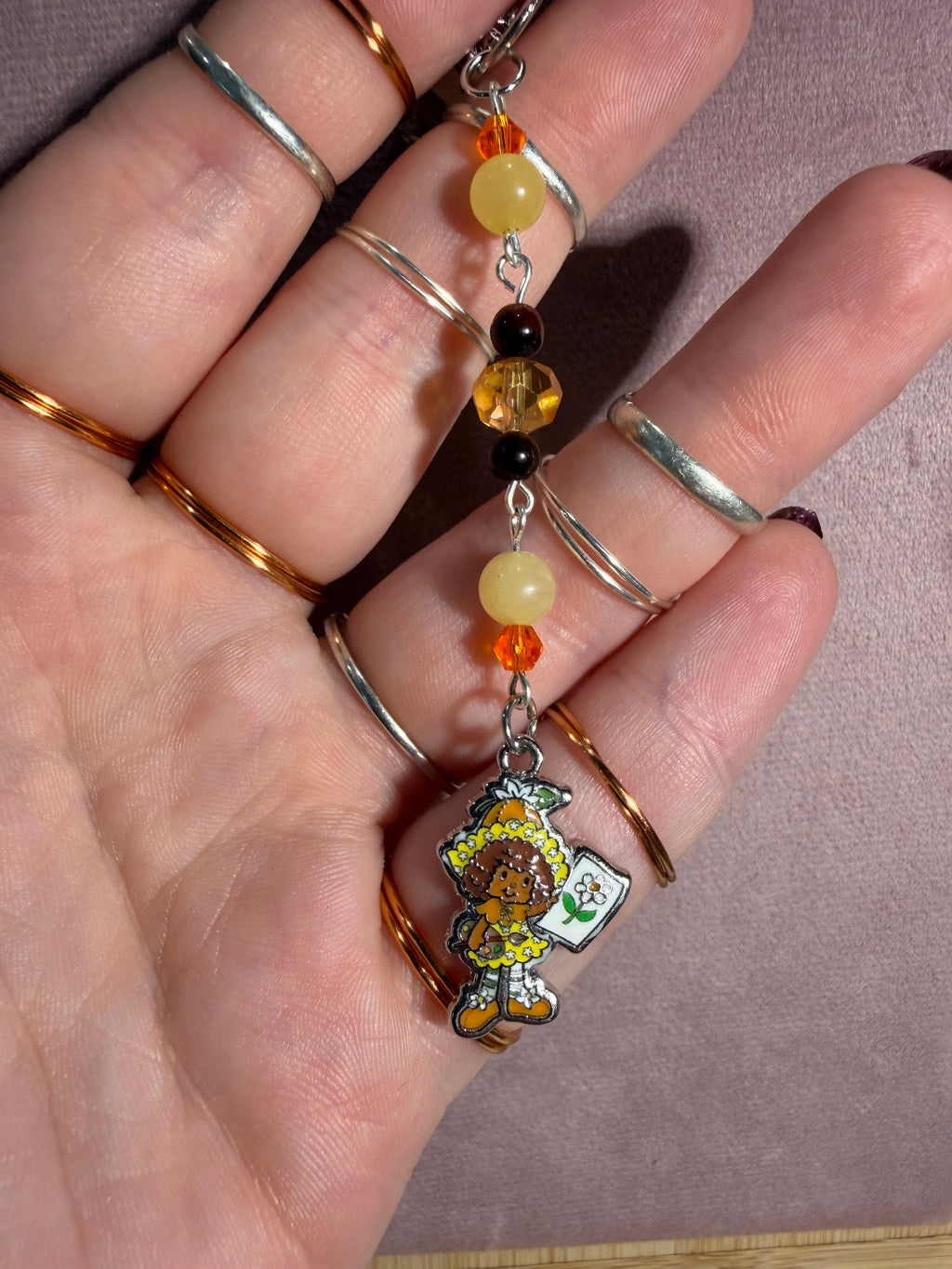 Orange & Yellow Character Keychain