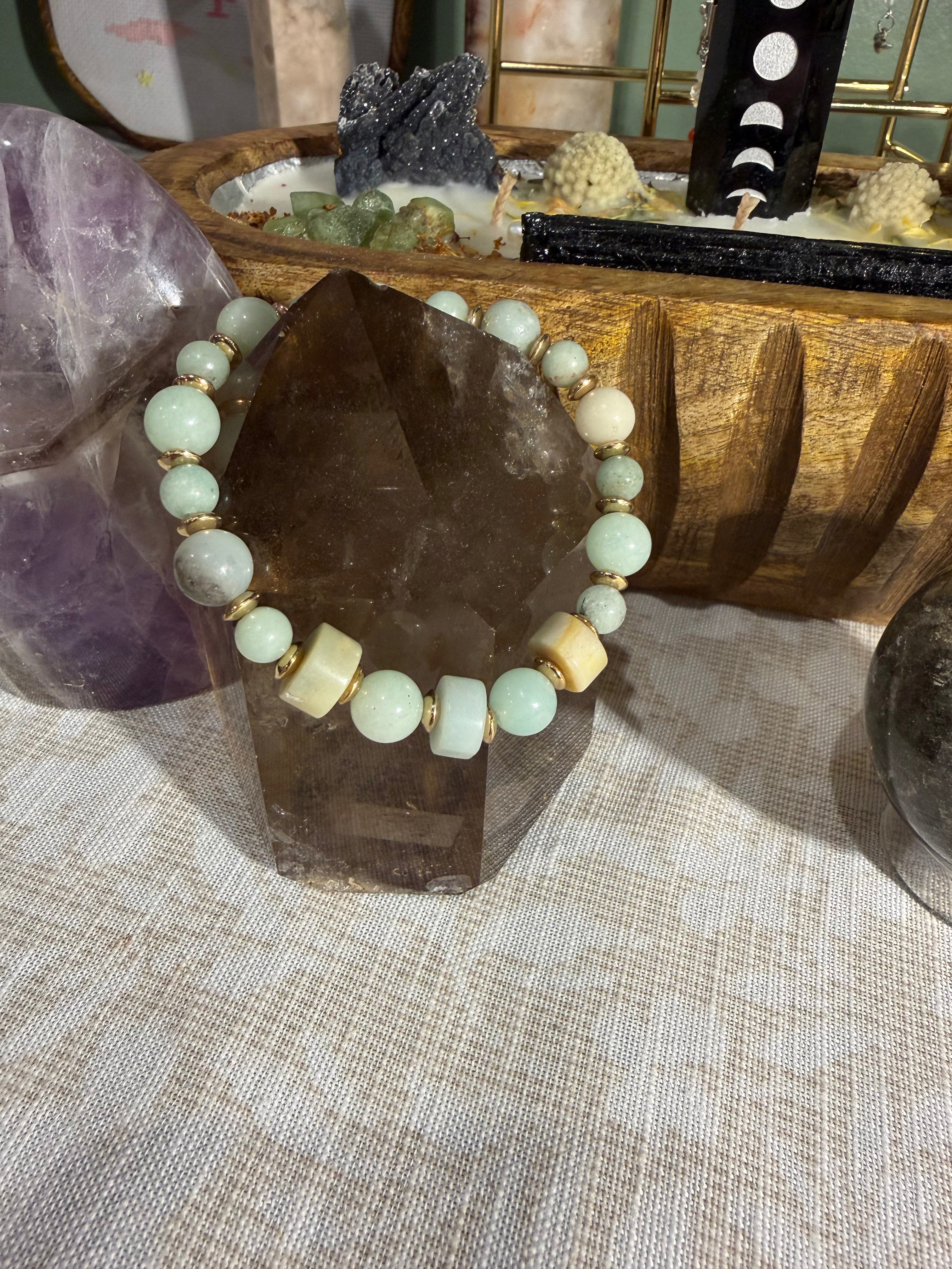 Amazonite 6-inch stretchy bracelet