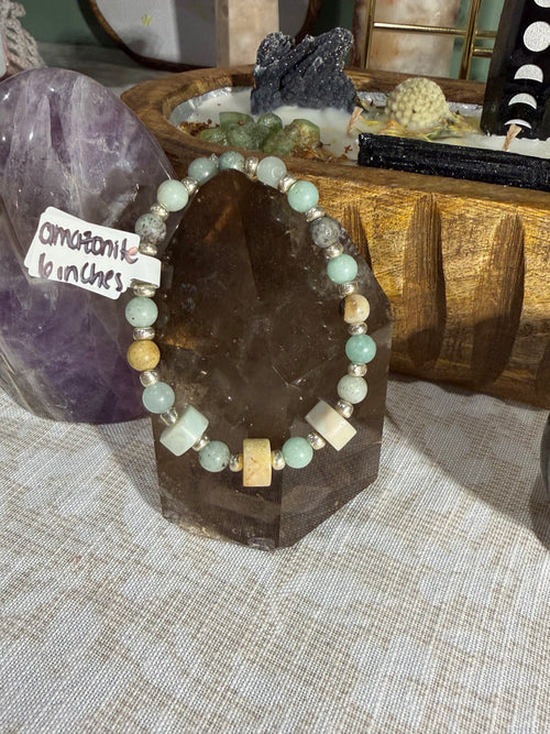 Amazonite 6 inch stretchy bracelet