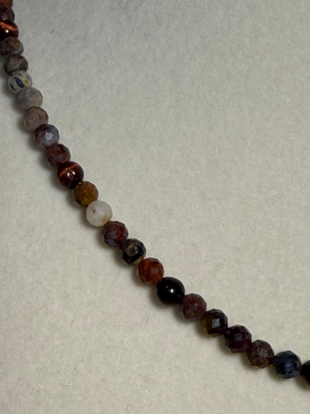 Pietersite & Red Tiger's Eye beaded necklace