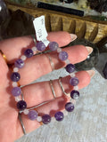 Amethyst & Rose Quartz 6 inch bracelet