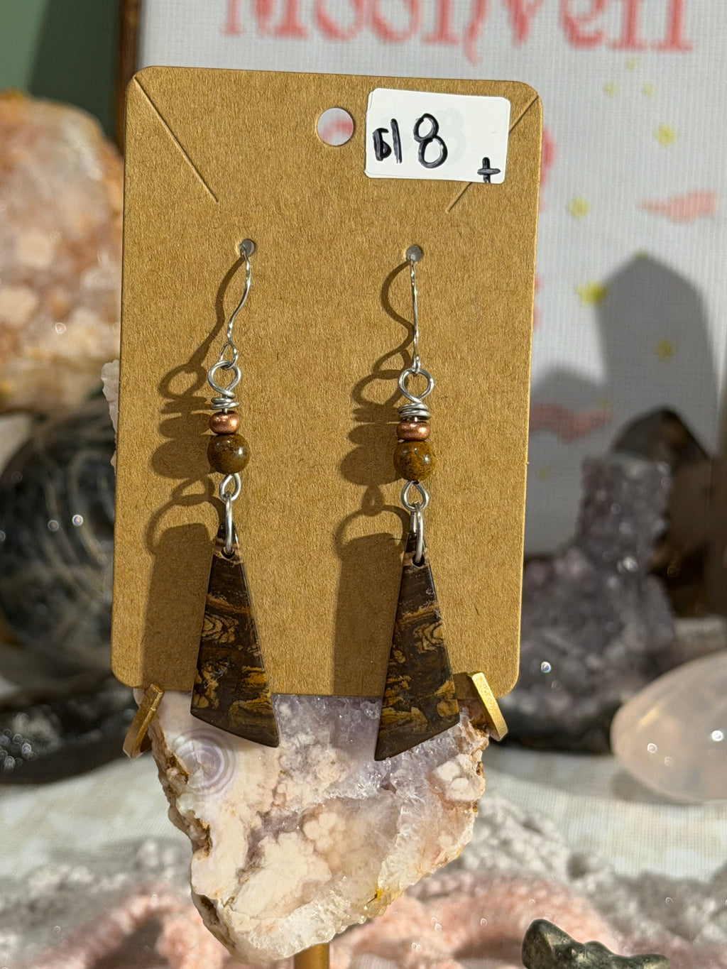 Outback Jasper & Pietersite dangle earrings