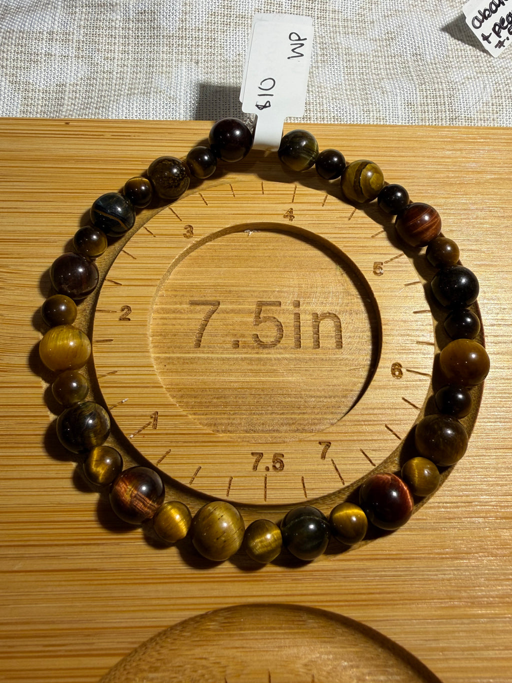 Multicolor Tiger’s Eye stretchy bracelet