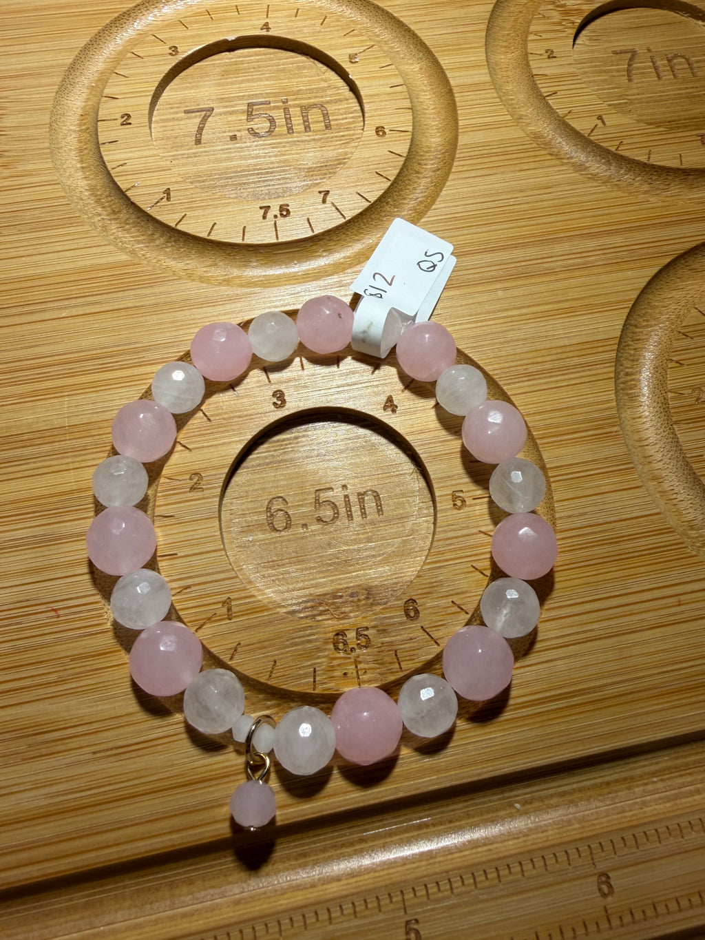 Rose Quartz 6.5 inch stretchy bracelet