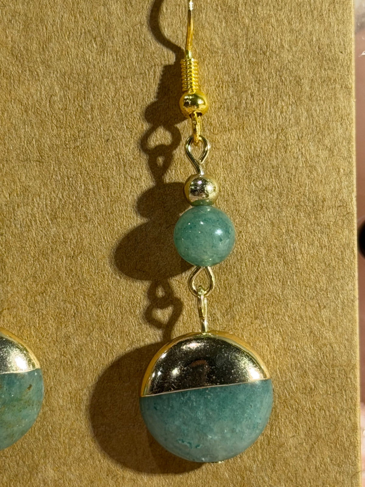Green Aventurine dangle earrings