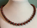 Sandstone & Jade beaded necklace
