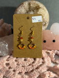 Fall wreath dangle earrings
