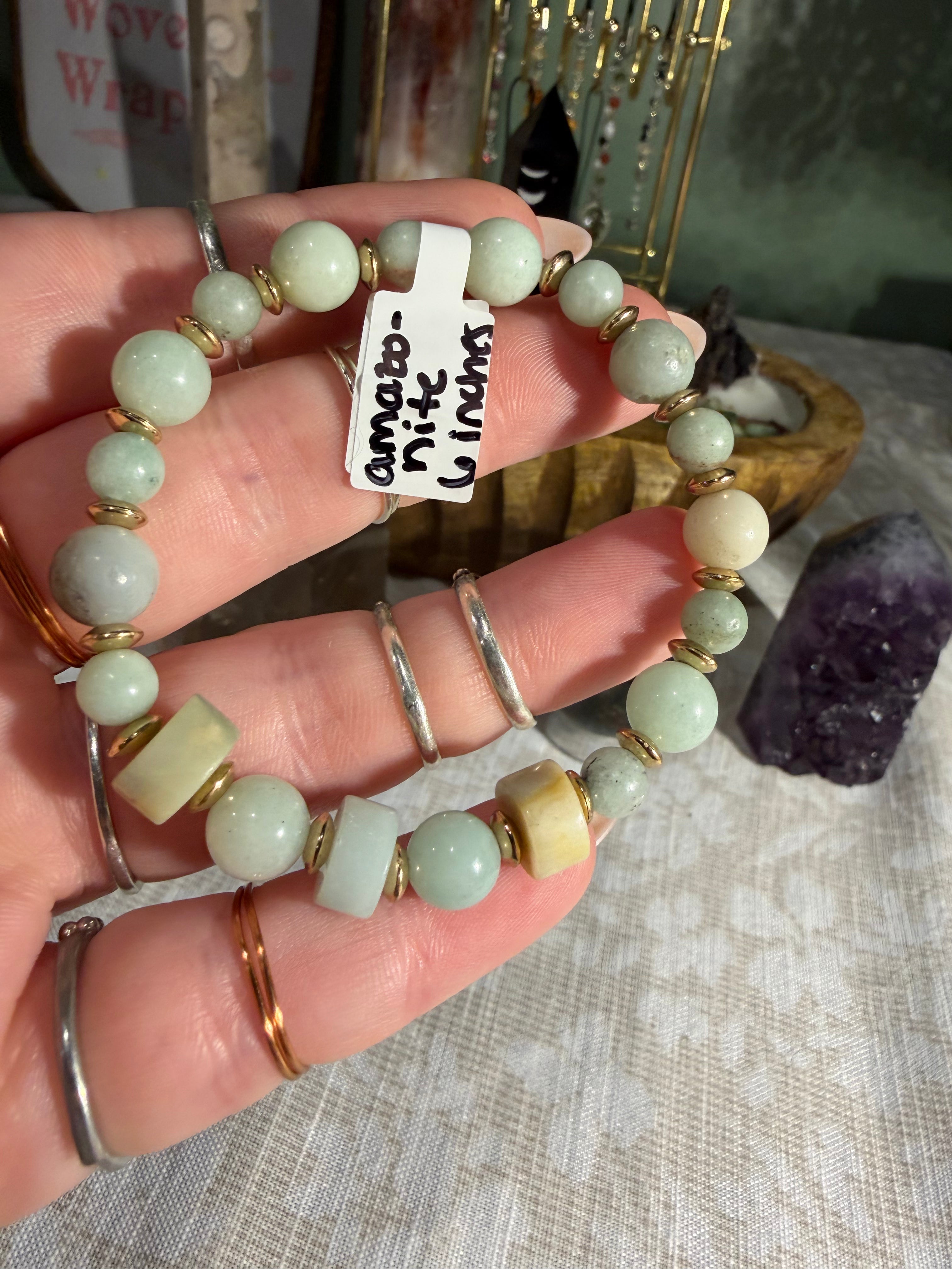 Amazonite 6-inch stretchy bracelet