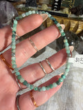 Emerald 8 inch stretchy bracelet