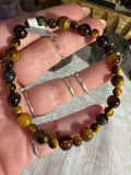 Multicolor Tiger’s Eye stretchy bracelet