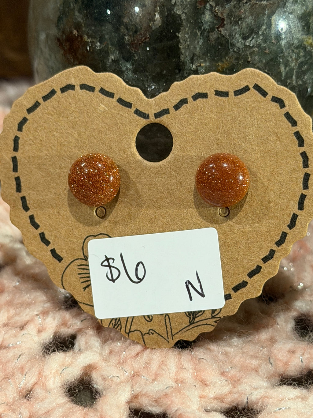 Sandstone stud earrings