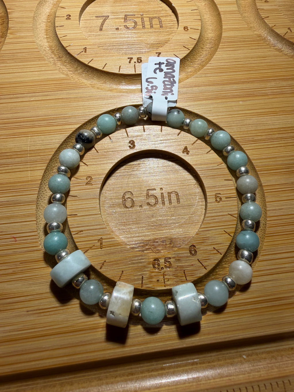 Amazonite 6.5 inch stretchy bracelet