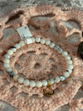 Mystic coated pink Opal 6-inch stretchy bracelet