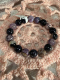 Charoite 6.5-inch stretchy bracelet