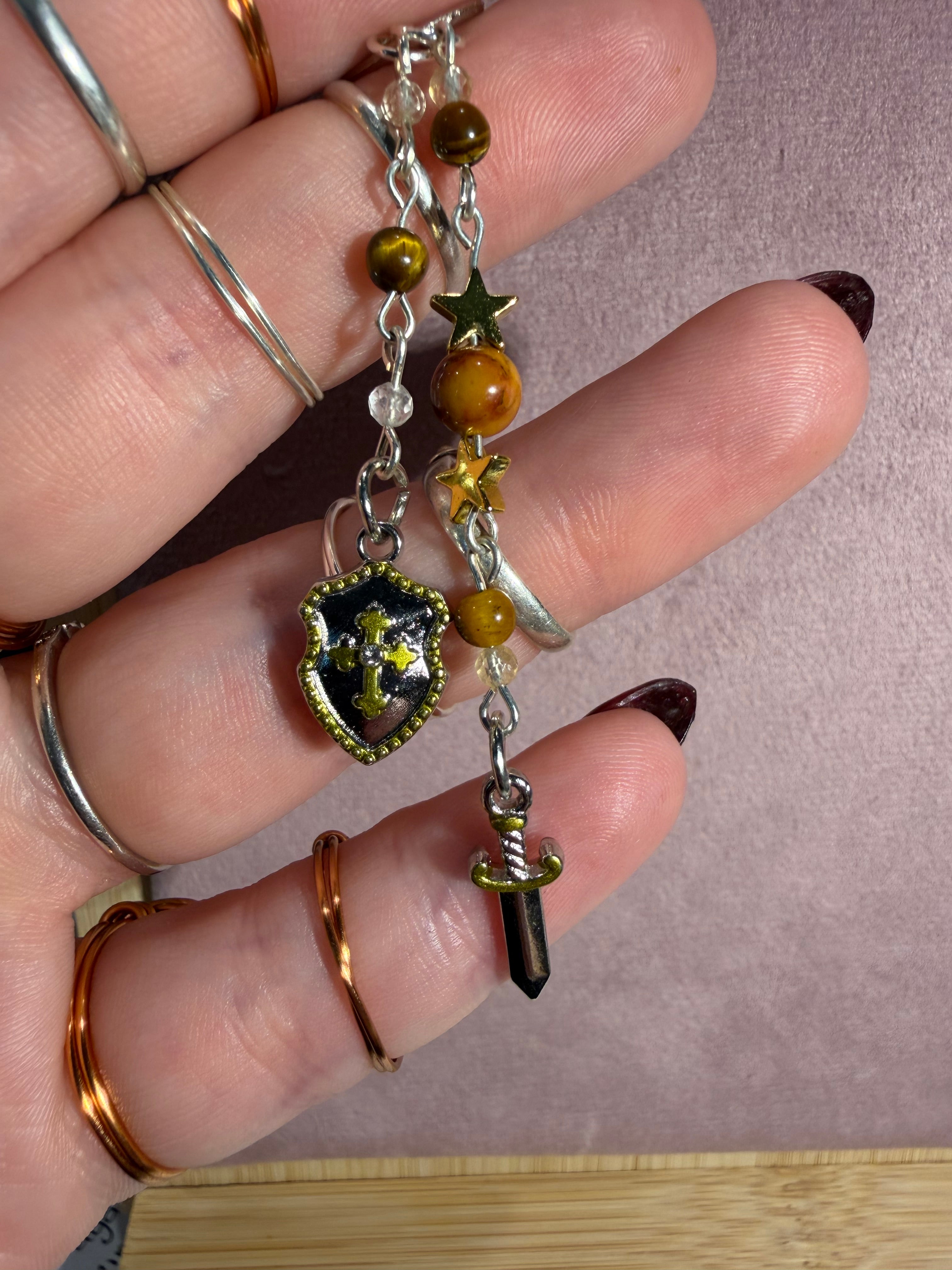 Shield & Sword Keychain