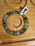 Prehnite 6 inch beaded stretchy bracelet