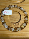 Citrine 6.5 inch beaded stretchy bracelet